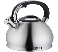 Чайник KELLI KL-4509 3л сталь свисток серебристый