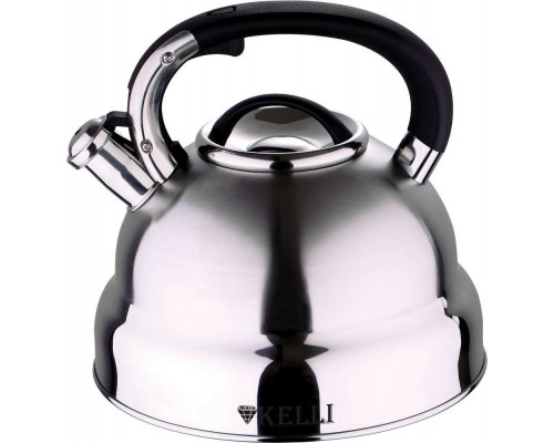Чайник KELLI KL-4512 5л нерж сталь инд. свисток серебристый