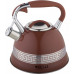 Чайник KELLI KL-4506 3л сталь свисток коричневый