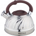 Чайник KELLI KL-4507 3л нерж сталь свисток чёрный