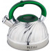 Чайник KELLI KL-4507 3л нерж сталь свисток чёрный
