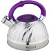 Чайник KELLI KL-4507 3л нерж сталь свисток чёрный