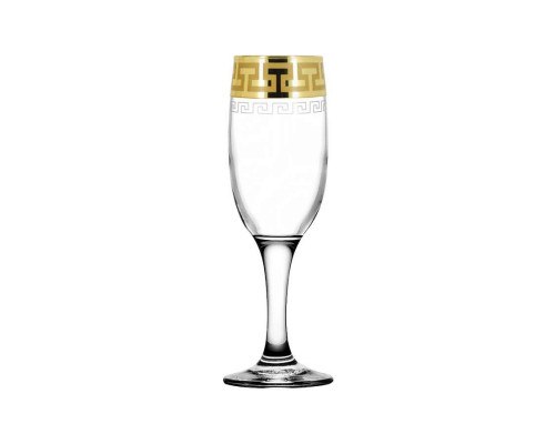 Бокалы для шампанского EAV03-419 ПромСИЗ Греческий узор 0,19л 6пр. стекло прозрачн.