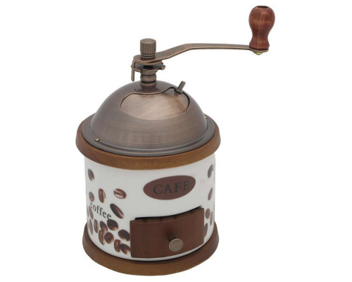 Мельница-кофемолка ручн. дерев. Z-1197 Zeidan ручн. керам. бел-кор.