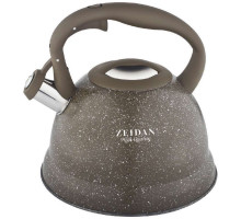 Чайник Zeidan Z-4159 3л сталь свисток коричневый