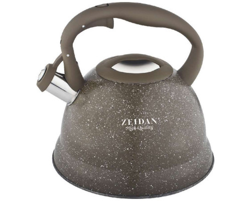 Чайник Zeidan Z-4159 3л сталь свисток коричневый