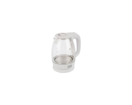 Чайник электрический Homestar HS-1012 003566 1,7л стекло 2200Вт белый