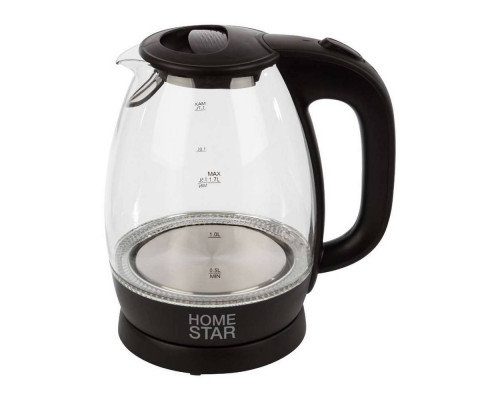 Чайник электрический Homestar HS-1012 003566 1,7л стекло 2200Вт белый