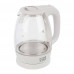 Чайник электрический Homestar HS-1012 003566 1,7л стекло 2200Вт белый