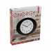 Часы настен. EC-04(009304) Energy овал. черн. пластик