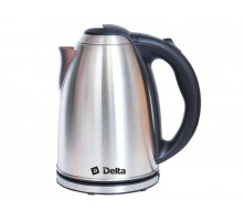 Чайник электрический Delta DL-1032 серебристый метал. диск 2 л 2000 Вт