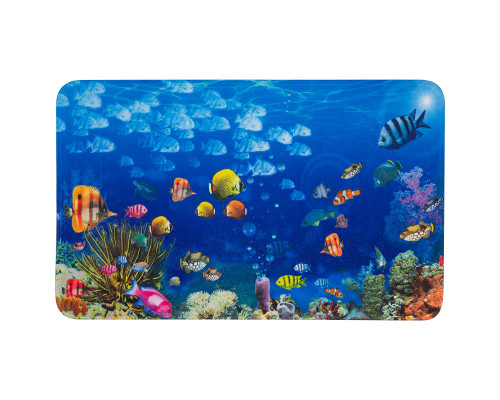 Коврик (000486) Рыжий кот Mat-AQUA "Аквариум" 50х80см. микрофибра