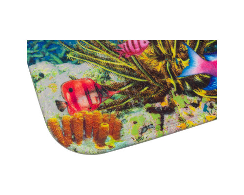 Коврик (000486) Рыжий кот Mat-AQUA "Аквариум" 50х80см. микрофибра