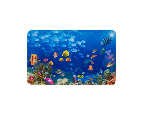 Коврик (000486) Рыжий кот Mat-AQUA "Аквариум" 50х80см. микрофибра