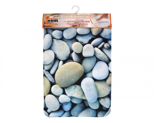 Коврик (000874) Рыжий кот Mat-Pebbles_MF "Галька" 40х60см. микрофибра