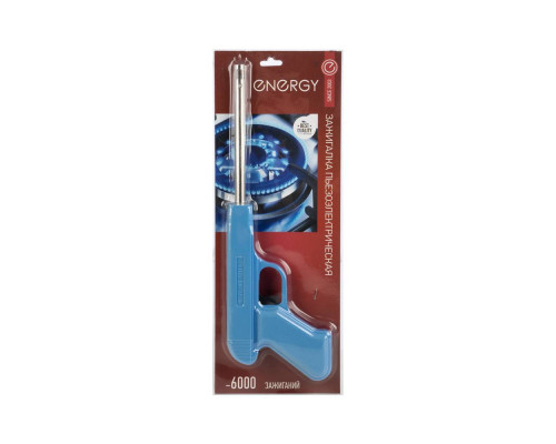 Пьезозажигалка JZDD-17LBL (157429) Energy пластик голубой