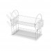 Сушилка для посуды 2х-ур. DR-1(310851) Рыжий кот 50х23х36см. нерж. ст. хром-г