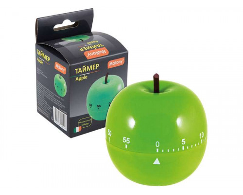 Таймер (003541) Mallony "Apple" 7х7,5см. механ. пластик