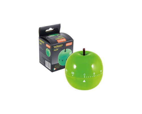 Таймер (003541) Mallony "Apple" 7х7,5см. механ. пластик
