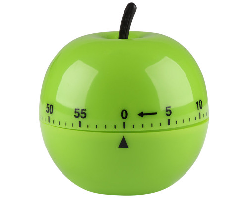 Таймер (003541) Mallony "Apple" 7х7,5см. механ. пластик