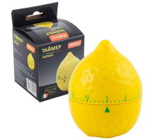 Таймер (003542) Mallony "Lemon" 8х6см. механ. пластик желт.