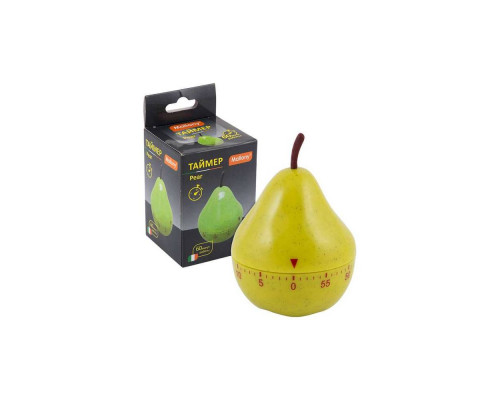 Таймер (003618) Mallony "Pear" 6,7х9,1см пластик зелен.