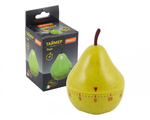 Таймер (003618) Mallony "Pear" 6,7х9,1см пластик зелен.