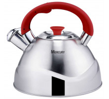 Чайник MERCURY MC-6592 3л сталь хром свисток серебристый