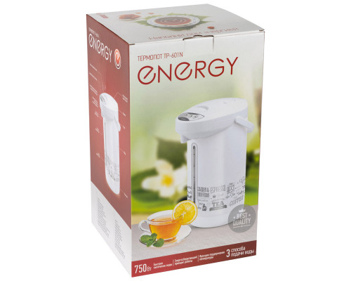 Термопот Energy TP-601N(280306) 3л 750Вт пластик бел.