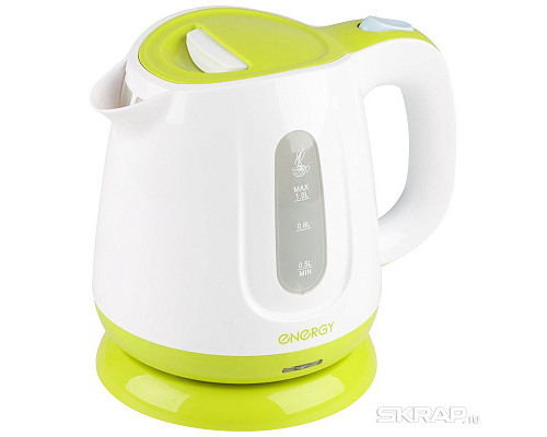 Чайник электрический Energy E-234 164105 1л пластик 1100Вт зелёный