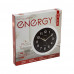 Часы настен. EC-03(009303) Energy d-27,5см кругл. черн. -бел. пластик