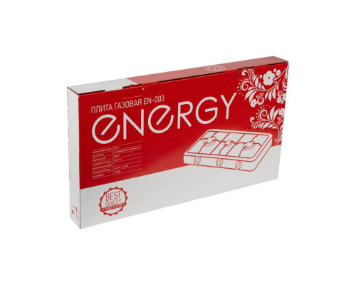 Плита газовая EN-003(144027) Energy 3200Вт 3комф. бел.