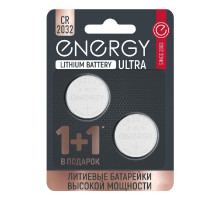 Батарейка литиевая 104409 Energy Ultra CR2032/2B