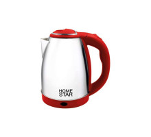 Чайник электрический Homestar HS-1028 красный нерж.ст. диск 1,8 л 1500 Вт
