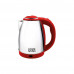 Чайник электрический Homestar HS-1028 красный нерж.ст. диск 1,8 л 1500 Вт