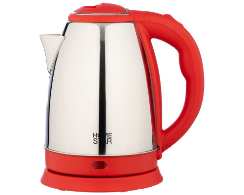 Чайник электрический Homestar HS-1028 красный нерж.ст. диск 1,8 л 1500 Вт