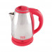 Чайник электрический Homestar HS-1028 красный нерж.ст. диск 1,8 л 1500 Вт