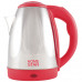 Чайник электрический Homestar HS-1028 красный нерж.ст. диск 1,8 л 1500 Вт