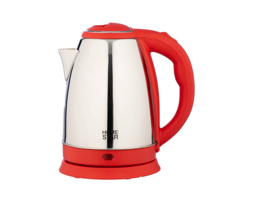 Чайник электрический Homestar HS-1028 красный нерж.ст. диск 1,8 л 1500 Вт
