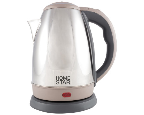 Чайник электрический Homestar HS-1028 бежевый нерж.ст. диск 1,8 л 1500 Вт