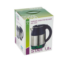 Чайник электрический Homestar HS-1034 черный нерж.ст. диск 1,8 л 1500 Вт