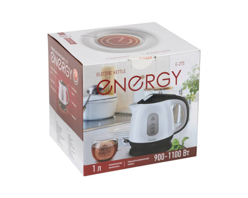 Чайник электрический Energy Е-275 164095 1л пластик 1100Вт бирюзовый