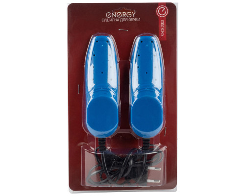 Сушилка для обуви Energy RJ-45B 151555 12Вт 15x4,4x4см пластик синий