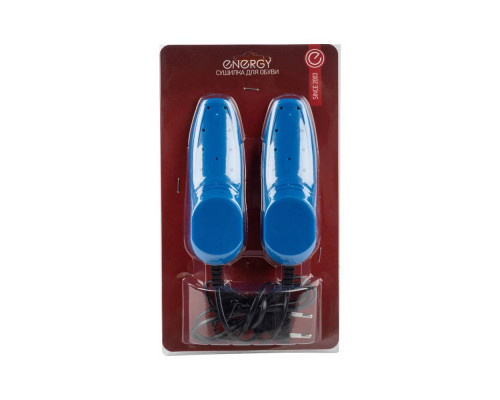 Сушилка для обуви Energy RJ-45B 151555 12Вт 15x4,4x4см пластик синий