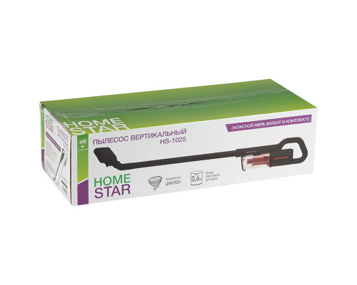 Пылесос вертикальный HomeStar HS-1025(105196) 400Вт черный