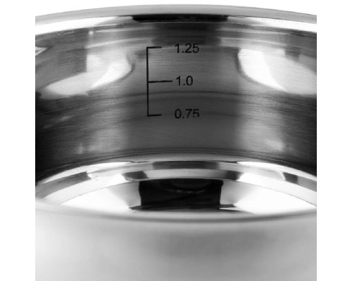 Кастрюля НМ5316 HoffMann 1,6л. 3-х сл. капс. дно нерж.ст