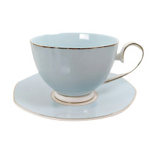 Чайный сервиз 12 пр. LENARDI 122-030, 0,25 л, фарф., голуб.