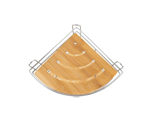 Полка трехъярусная 101247 BAMBOO-05 угловая 19,5х19,5х48,5см