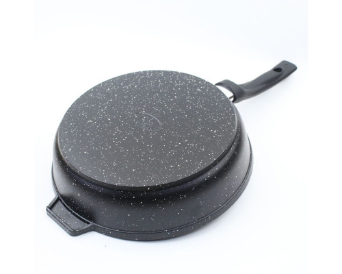 Сковорода ALTEI Granit Perfection black 02-2450-200 24см алюминий гранит чёрный