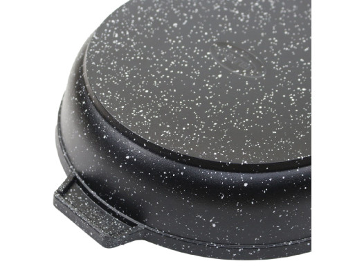 Сковорода ALTEI Granit Perfection black 02-2250-100 22см алюминий гран. ручка съемная чёрный